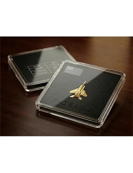 2026 F-15 Eagle Fighter Jet 1/20g Gold Shaped .999 Gold