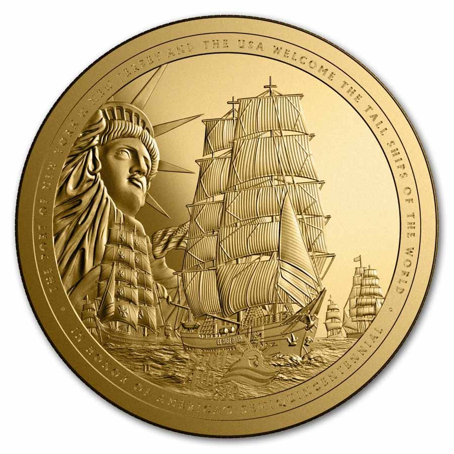 2026 Sail4th 250 1/10 oz Gold Round (in TEP)