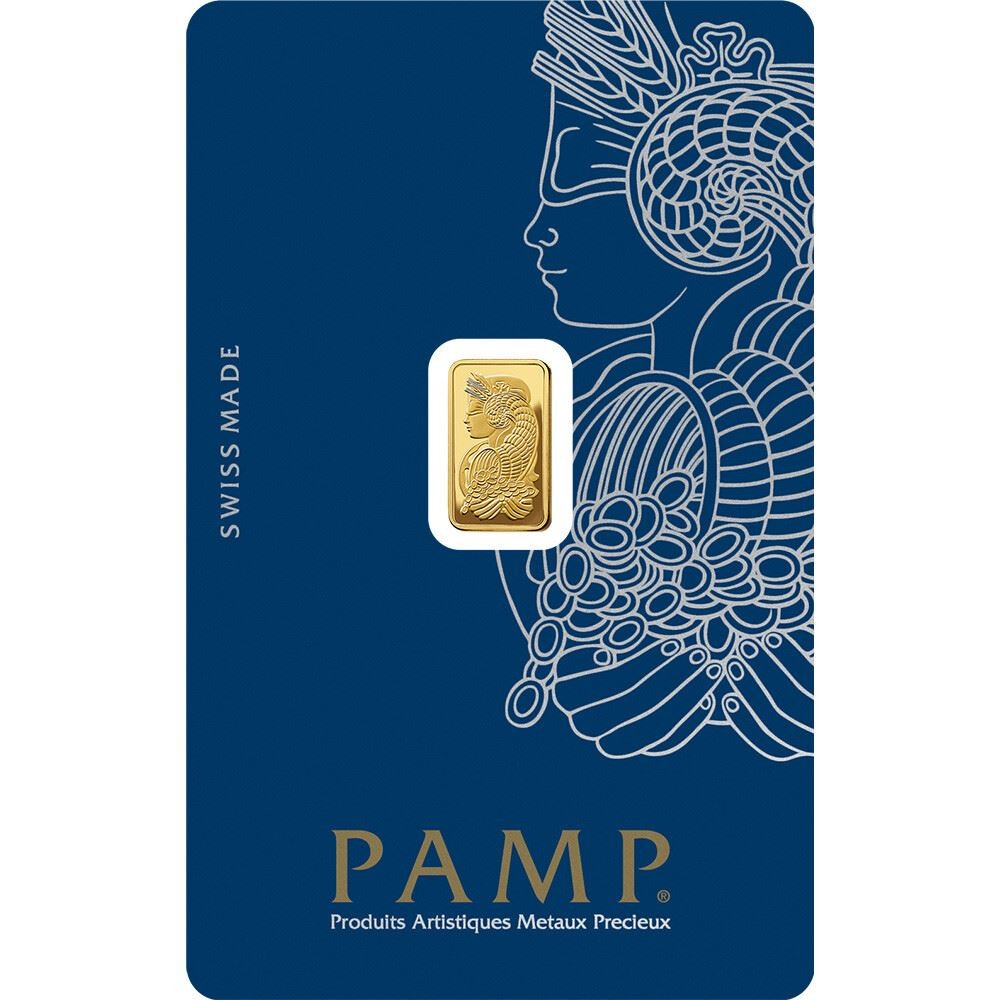 1 gram Gold Bar – PAMP Suisse – Fortuna – 999.9 Fine Box of 25