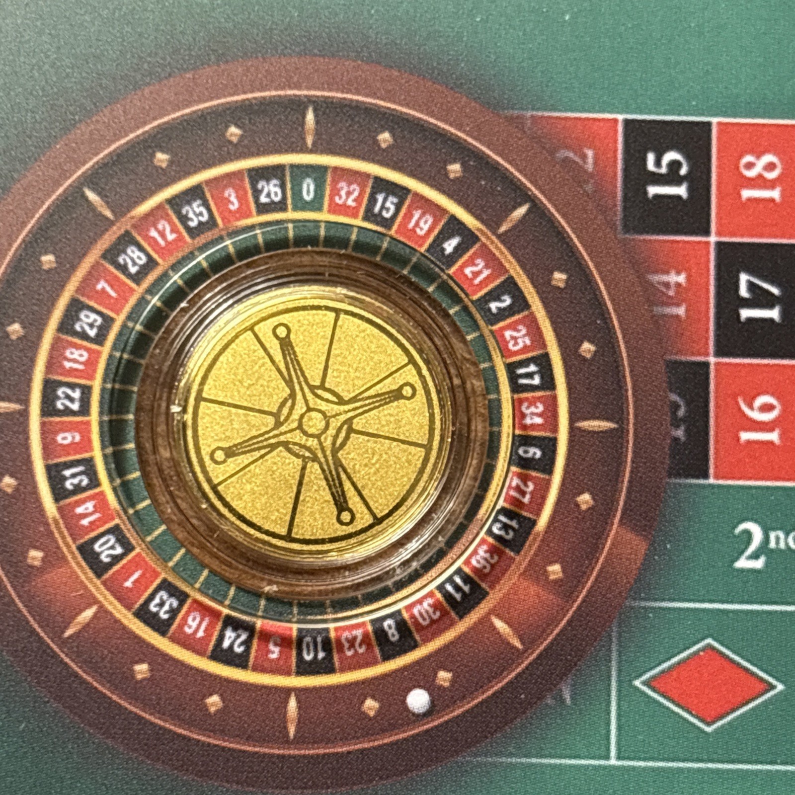 1/1000 oz. Gold Coin Vegas Roulette Chip with COA Assay Card, Mintage 10,000