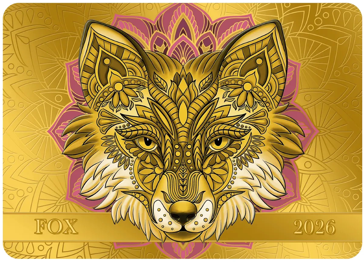 2026 Samoa Spirit Animals Collection Fox 1/200 oz Gold Proof-like Coin