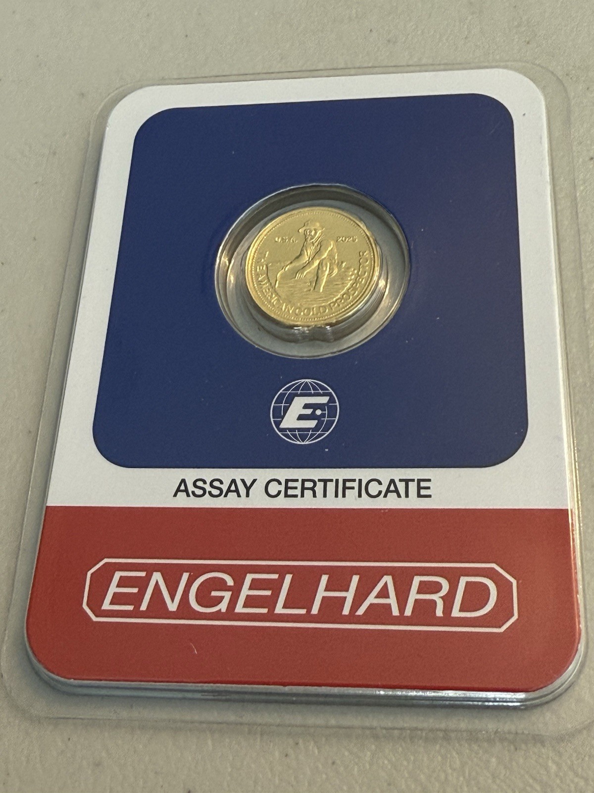 1/10 oz Gold Round – 2025 Revived Engelhard Prospector (in TEP)