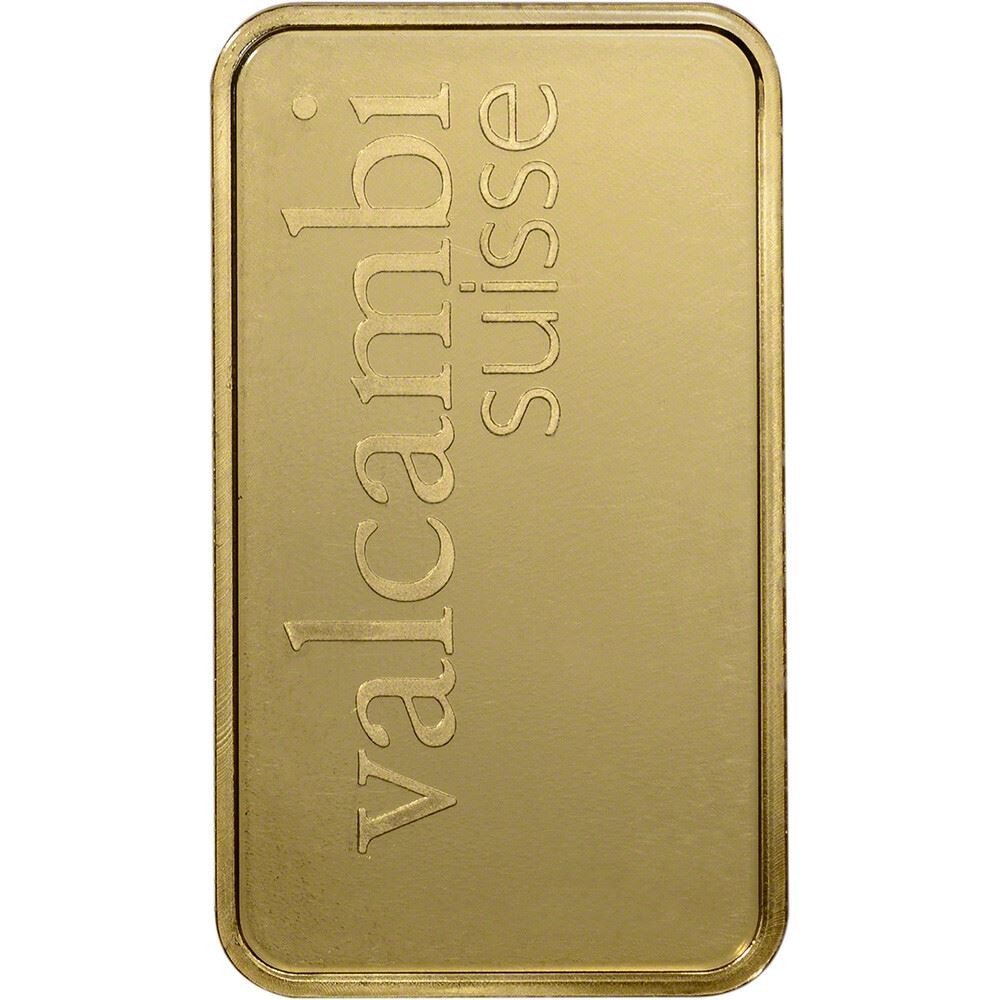 50 gram Gold Bar – Valcambi Suisse – 999.9 Fine in Sealed Assay