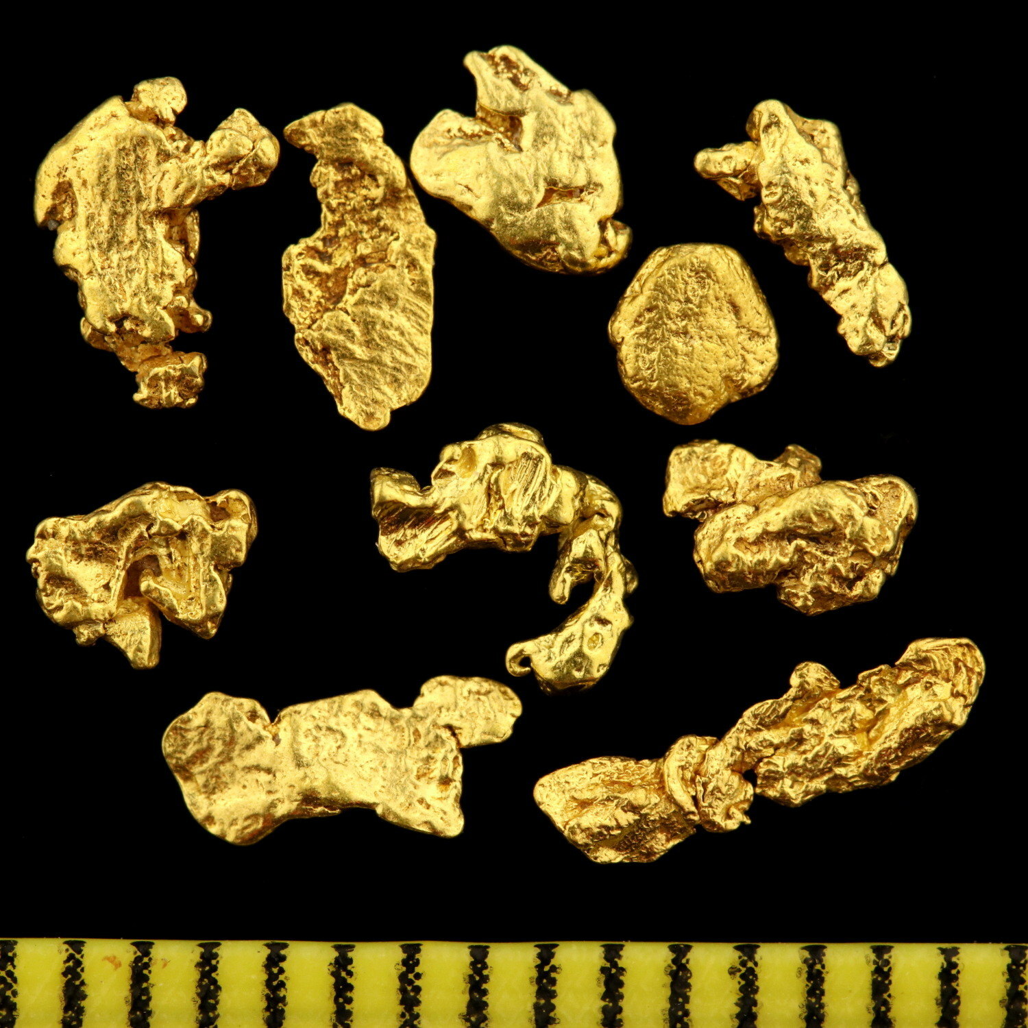10 Genuine XL Gold Nuggets Alaska 2-5mm 20-23 Carat Bars Coin Jewelry Gift