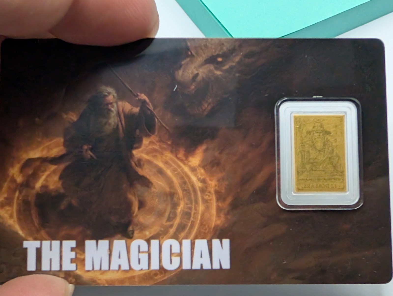 Republic of Liberia 2026 The Magician 1/1000 oz .9999 Fine Gold Bar W/ COA Card