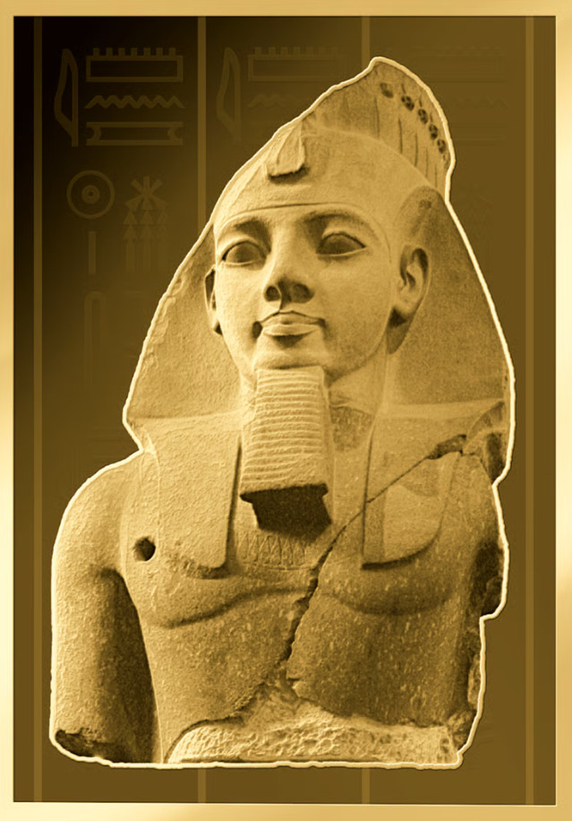 Ramesses II 1/1000 Oz .999 Gold in Coin card 3000 Francs Chad