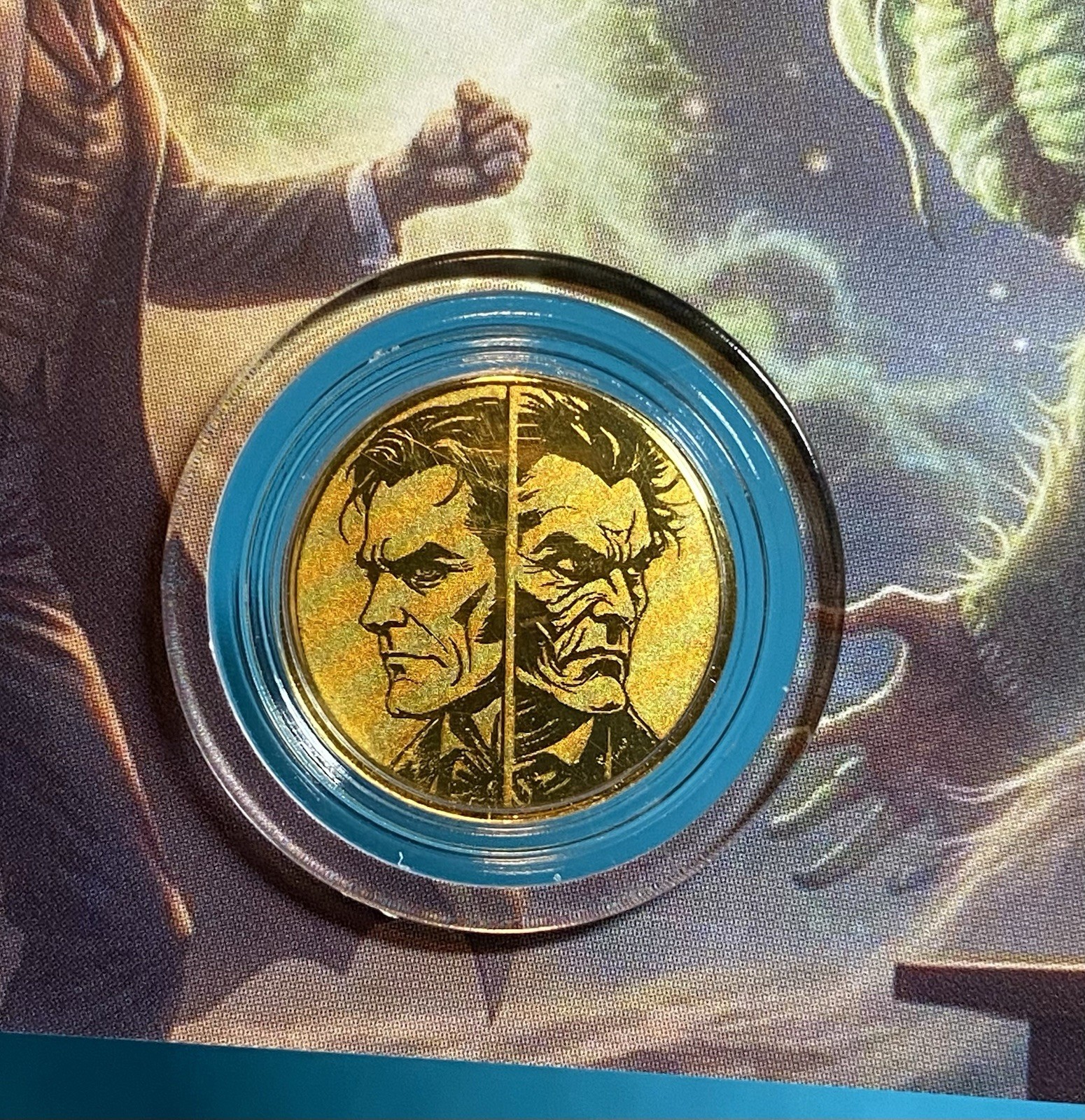 Jekyll & Hyde Gold 1/1000 Oz 999 Fine Round in COA Card