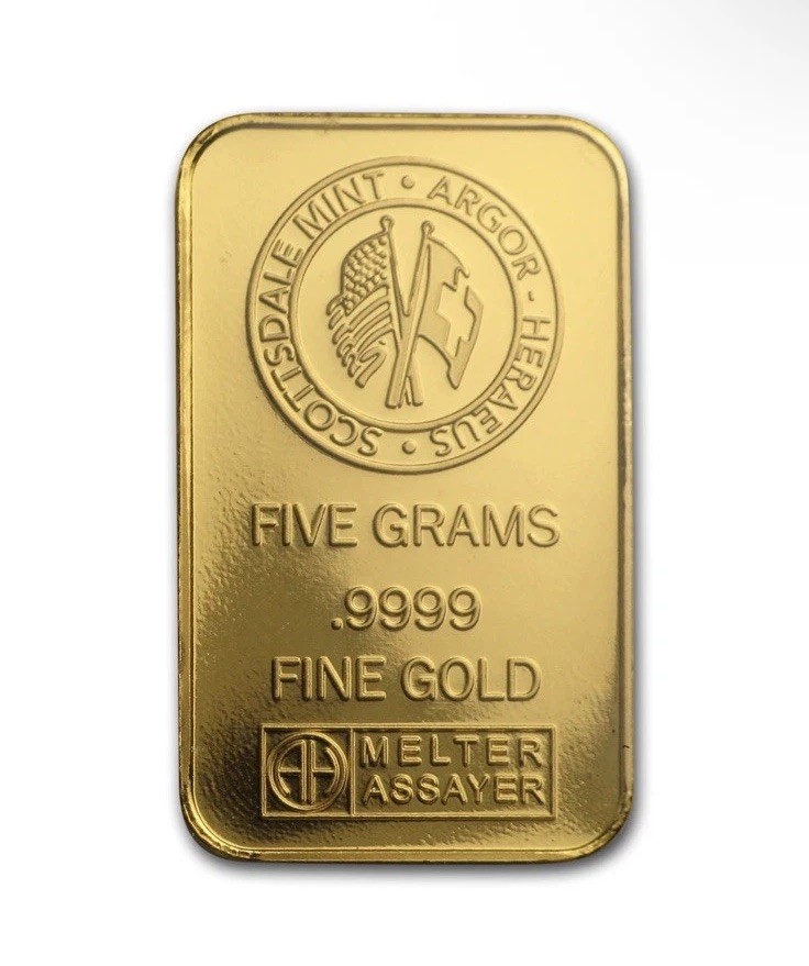 5 gram Gold Bar – Scottsdale Mint (In Certi-Lock® Assay, Black)