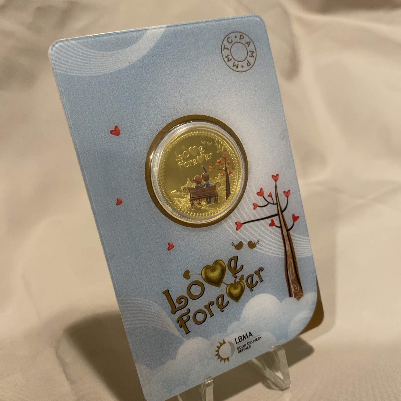 PAMP MMTC ‘Love Forever’ Colored Gold Round 5 g 999.9 fine