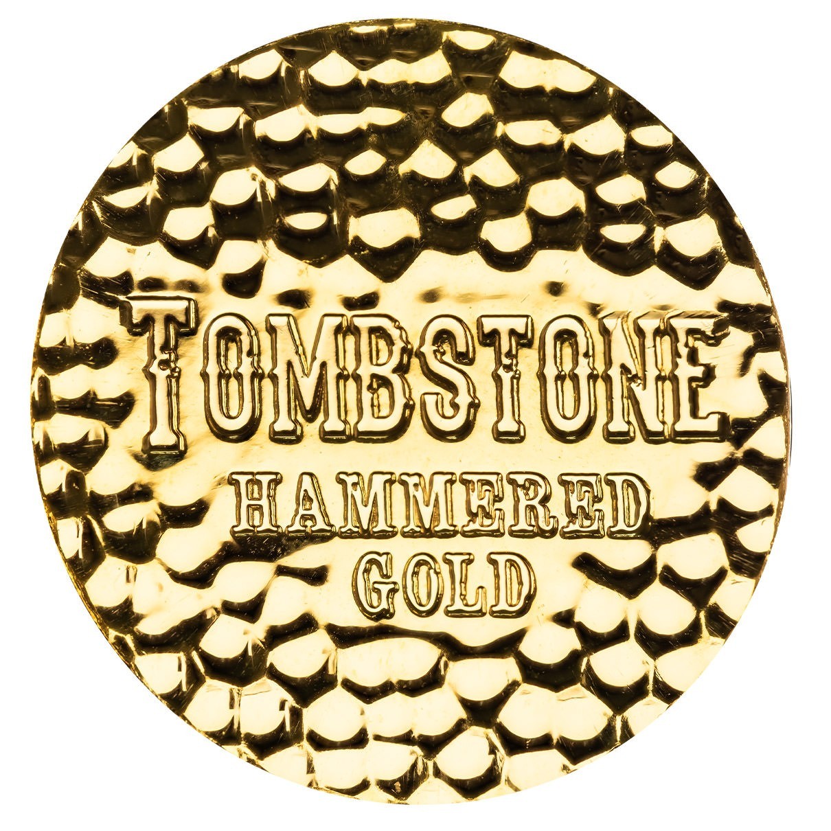 1 oz Tombstone Hammered Gold Round – 1 oz .9999 Gold w/ COA BU #A418