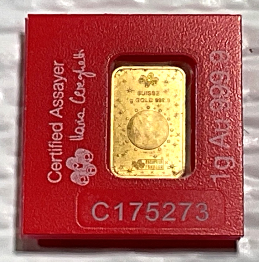 2026 1 Gram PAMP Suisse Lunar Legends 1,000 Mile Horse Multigram .9999 Gold Bar