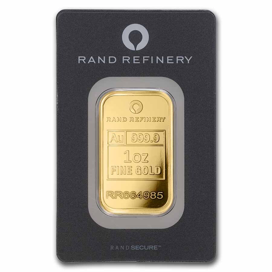 1 oz Gold Bar – Rand (Black Assay)