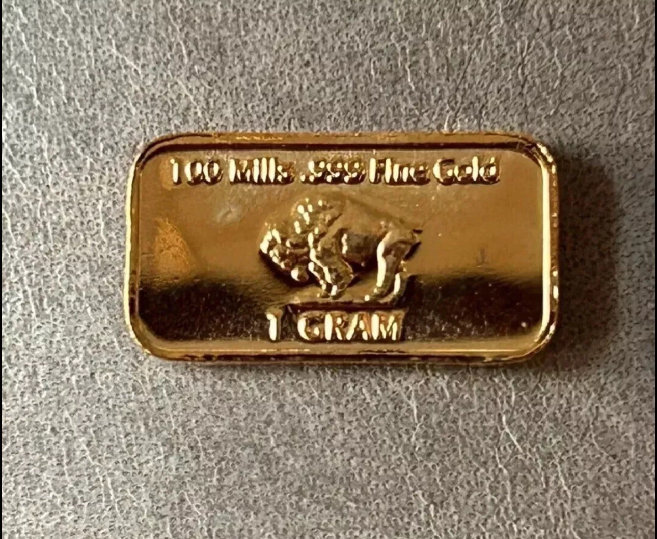 (6) 1 Gram – Gold Buffalo Bullion Bar .999 Fine 24k GOLD BARS