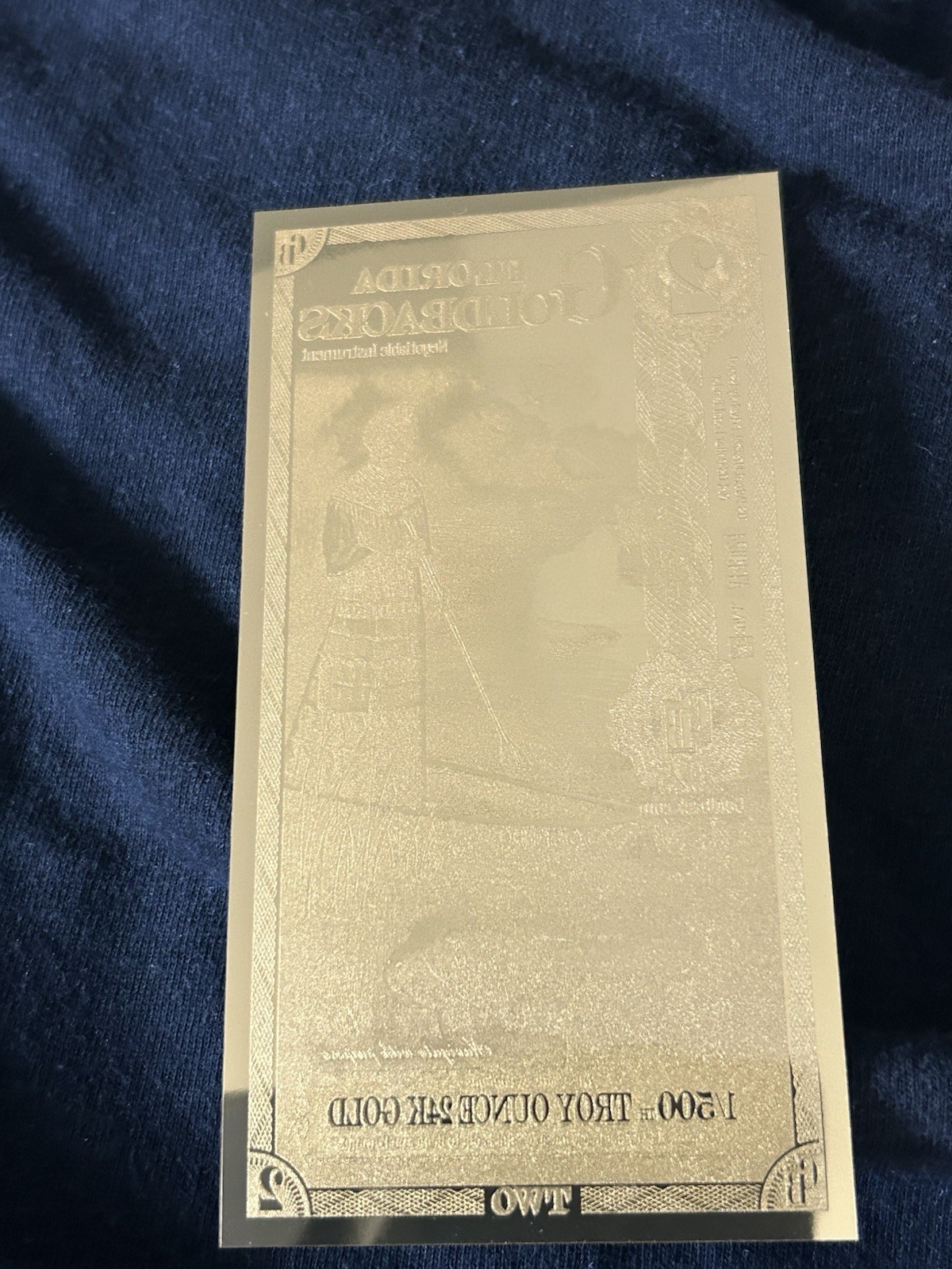 Goldback 2026 Florida 2 & Idaho 1/4 Gold Foil Notes 24K Gold 1/500 oz & 1/4000oz