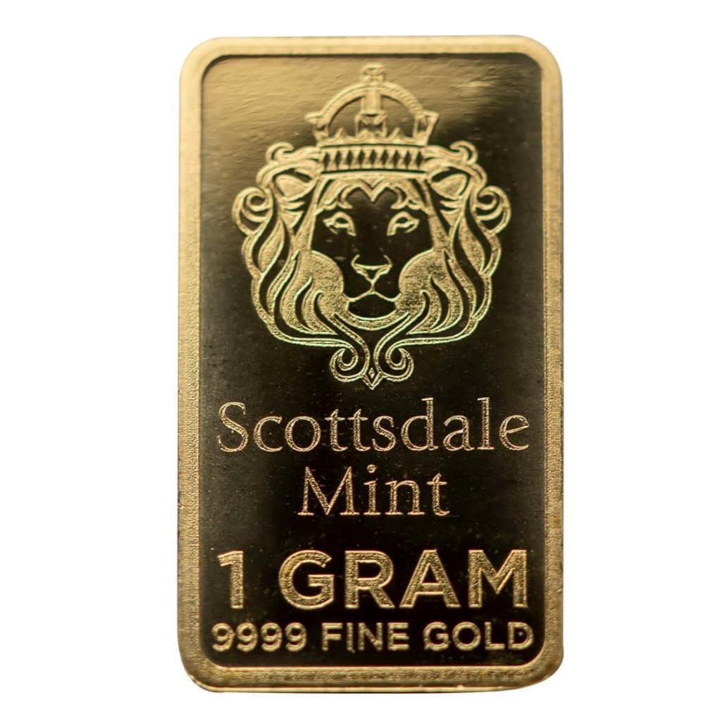 100 x 1 Gram Gold Bars – Scottsdale Mint .9999 Gold Bullion “Prepper Gold” #A570