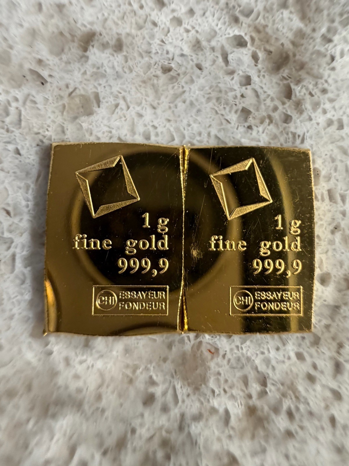 Valcambi- 2 Grams .9999 Fine Gold Combi-Bar Breakable Gold Valcambi Bars