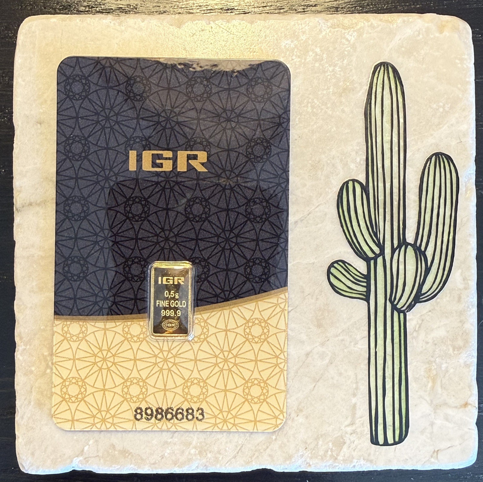 💛 4 GRAMS GOLD LOT: 8 x IGR 0.5g 999.9 Fine Gold Bars in Assay Certificate 💛
