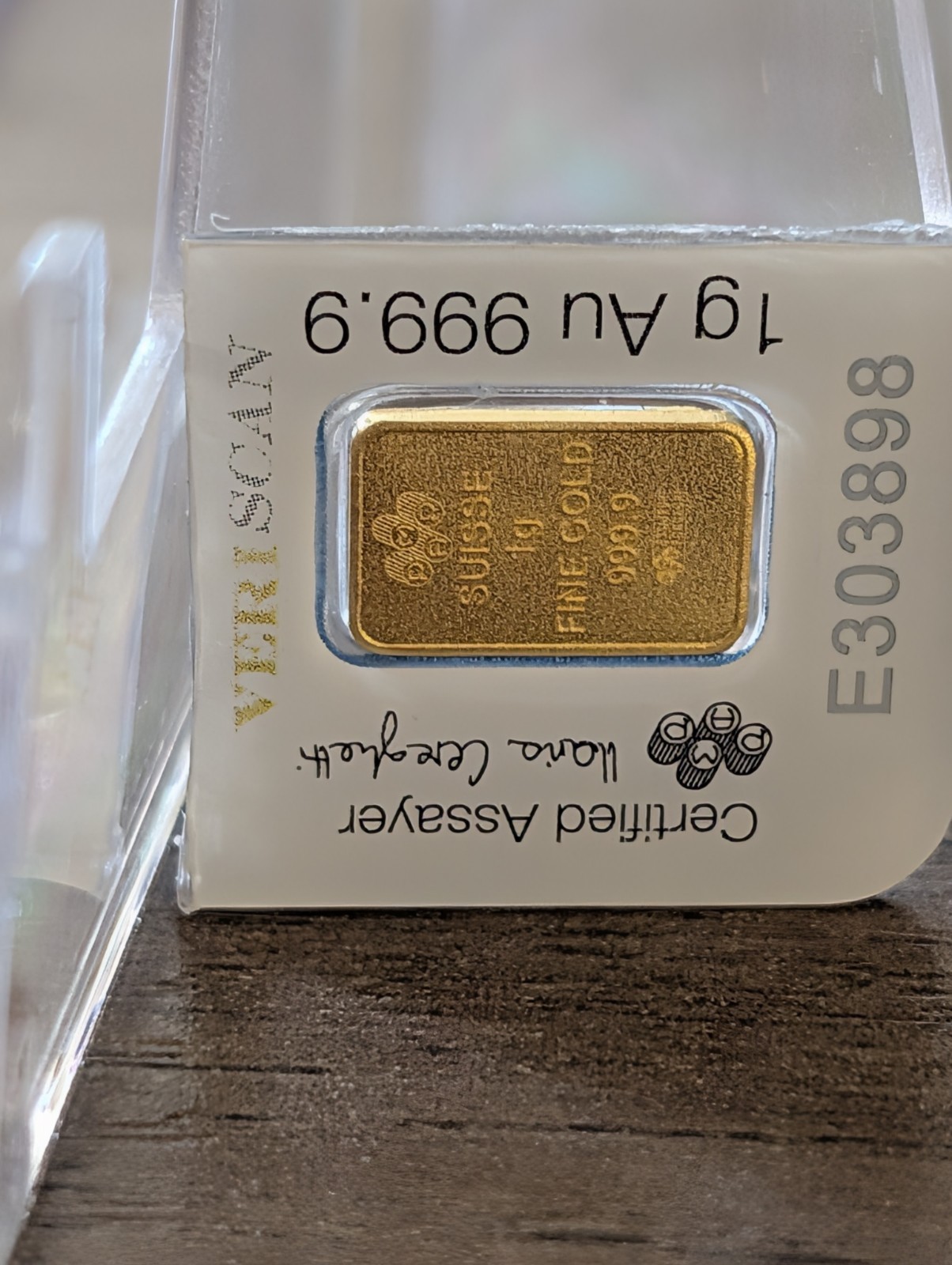 PAMP Suisse Fortuna 1 g .9999 Fine Gold Bar in Assay Card – Gold Bullion