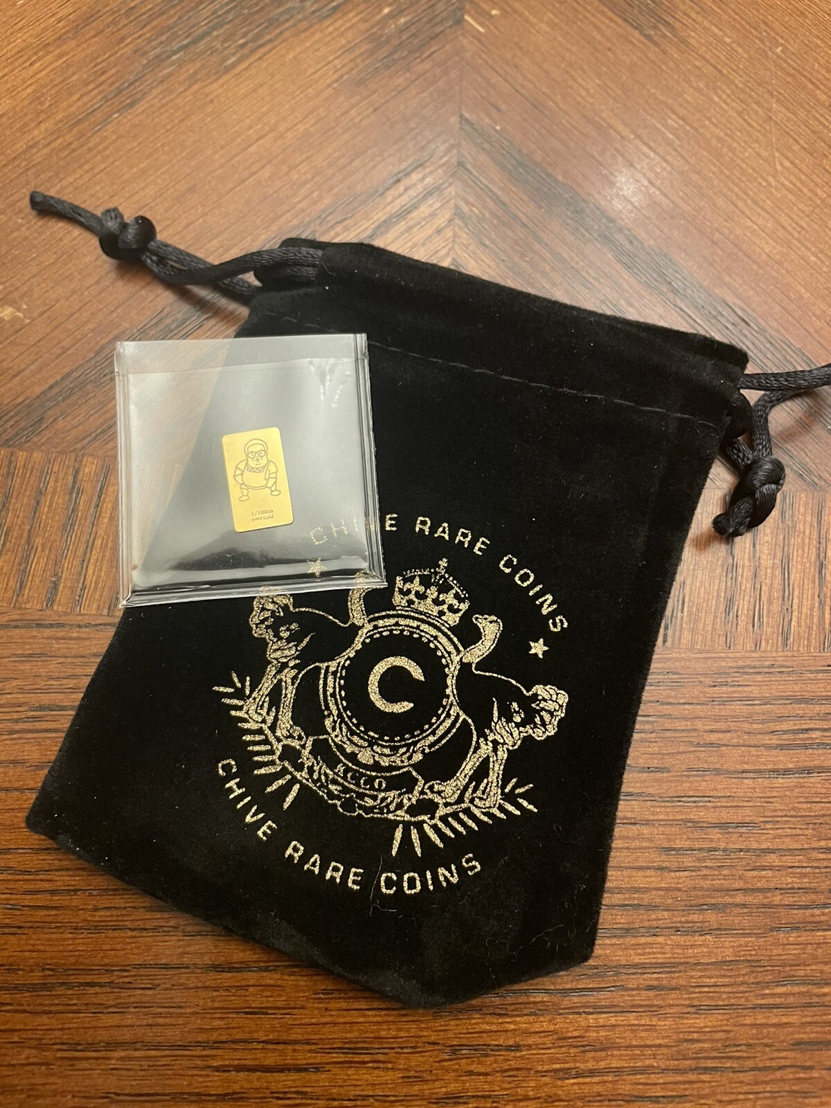 The CHIVE | AUGUST GOLDEN FARLEY GAME PIECE | 1/100th Oz Gold Bar | SOLD OUT