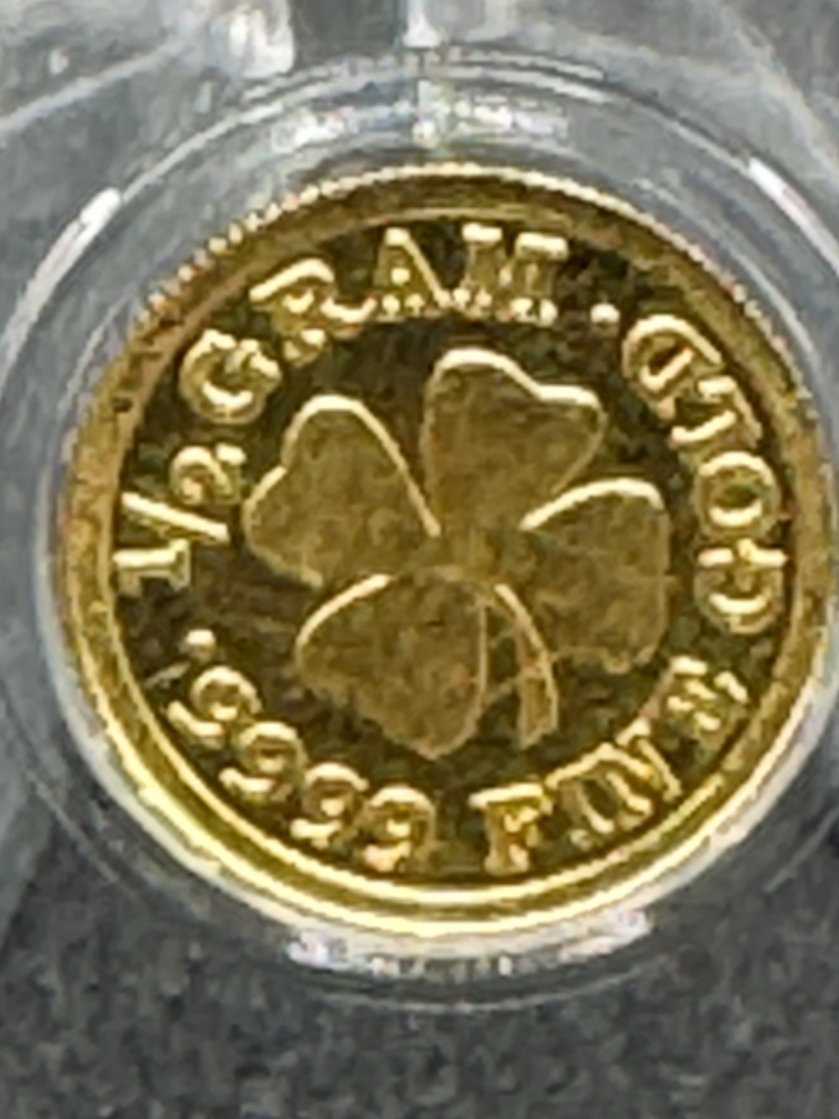 1/2 Gram Monarch Precious Metals .9999 Fine Gold Bullion Round in Capsule