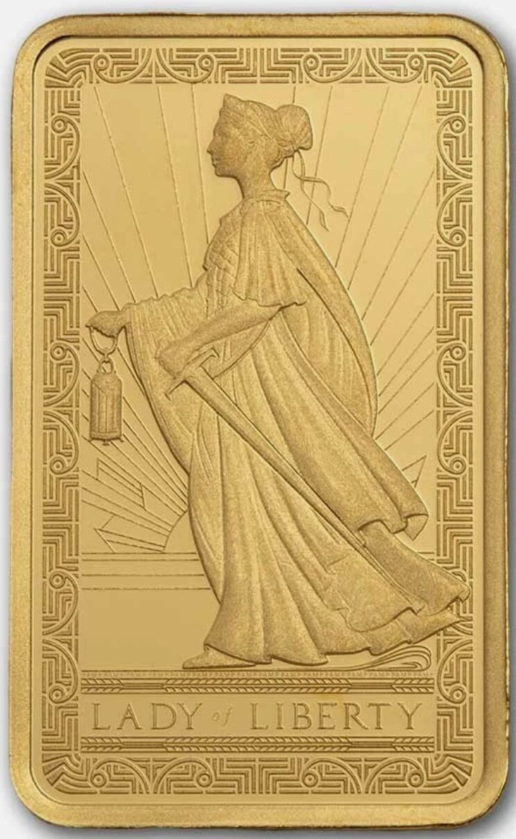 2026 Pamp Suisse Lady Liberty 2.5 Gram Gold Bar in Assay