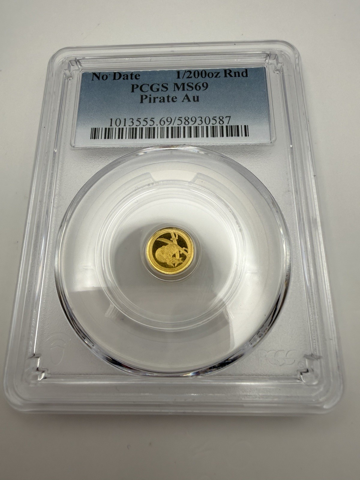 1/200 Oz Gold Round MS69 Pirate Au Limited Edition of 5,000 PCGS