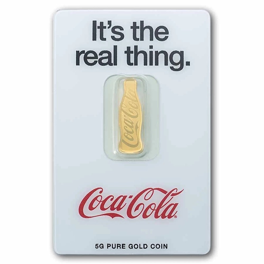 5 gram Gold Bar – PAMP Coca-Cola® 140 Years Anniversary