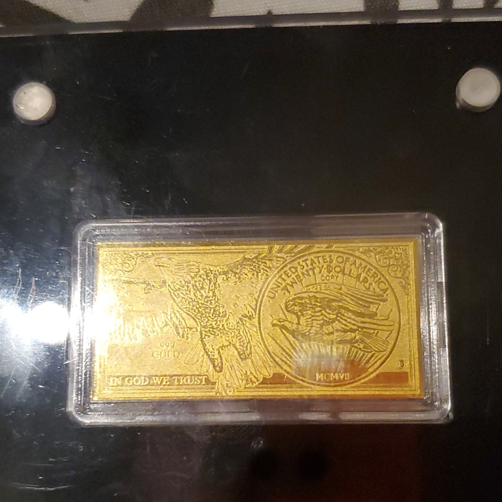 American Mint 2022 Indian Head Double Eagle Gold Bar 1/200th oz .999 Fine