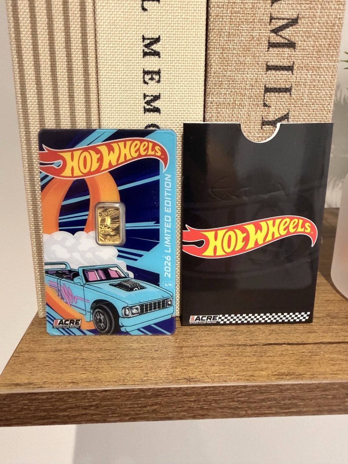 1 g Pure .999 Gold Bar – Acre Hot Wheels – Limited Mintage 2500