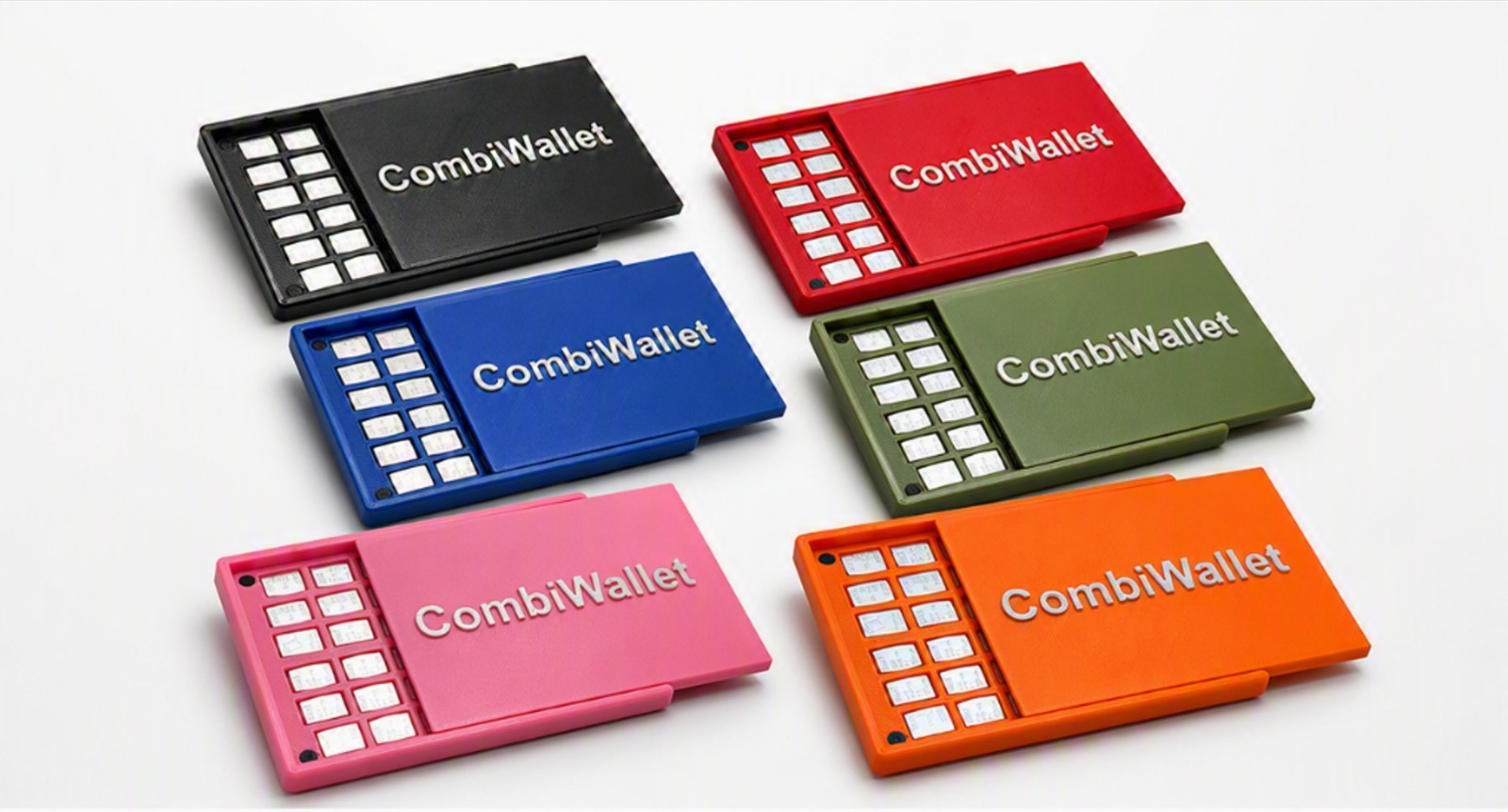 Valcambi Combibar Gold Platinum Silver CombiWallet, Holds 40 1 Gram Combibars