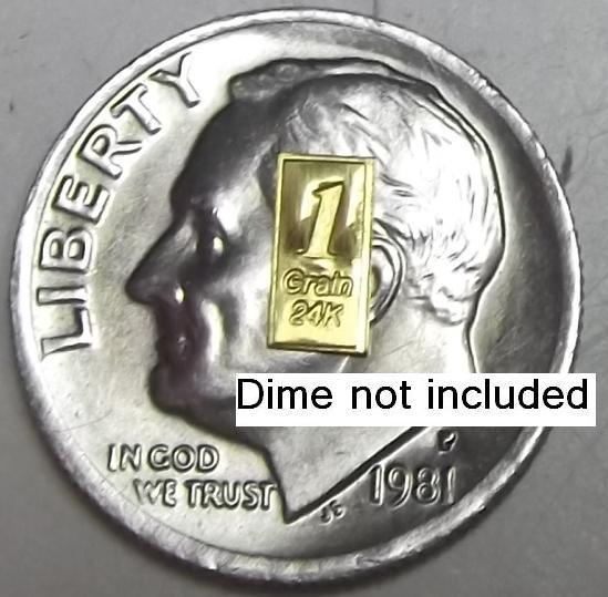 10 GRAlN (NOT GRAM) 999 Pure 24 Karat GoldBarren Gold Bullion FREE SHIP