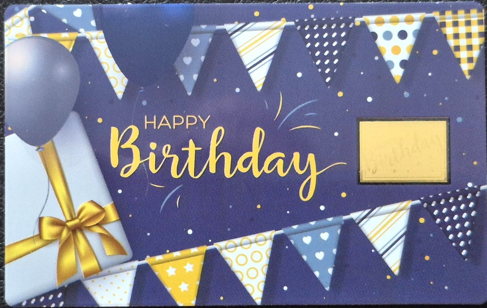 2024 1/1000th OZ .999 GOLD 3000 FRANCS CHAD COIN “HAPPY BIRTHDAY” W/ASSAY
