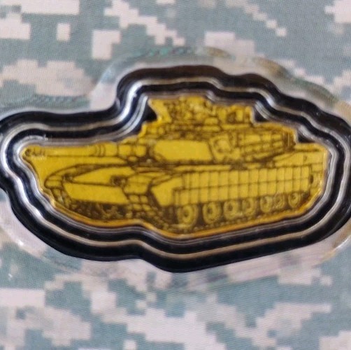 2026 US Army Tank Eagle 1/1000 oz .999 Fine Gold Fractional Art Bar in COA Card