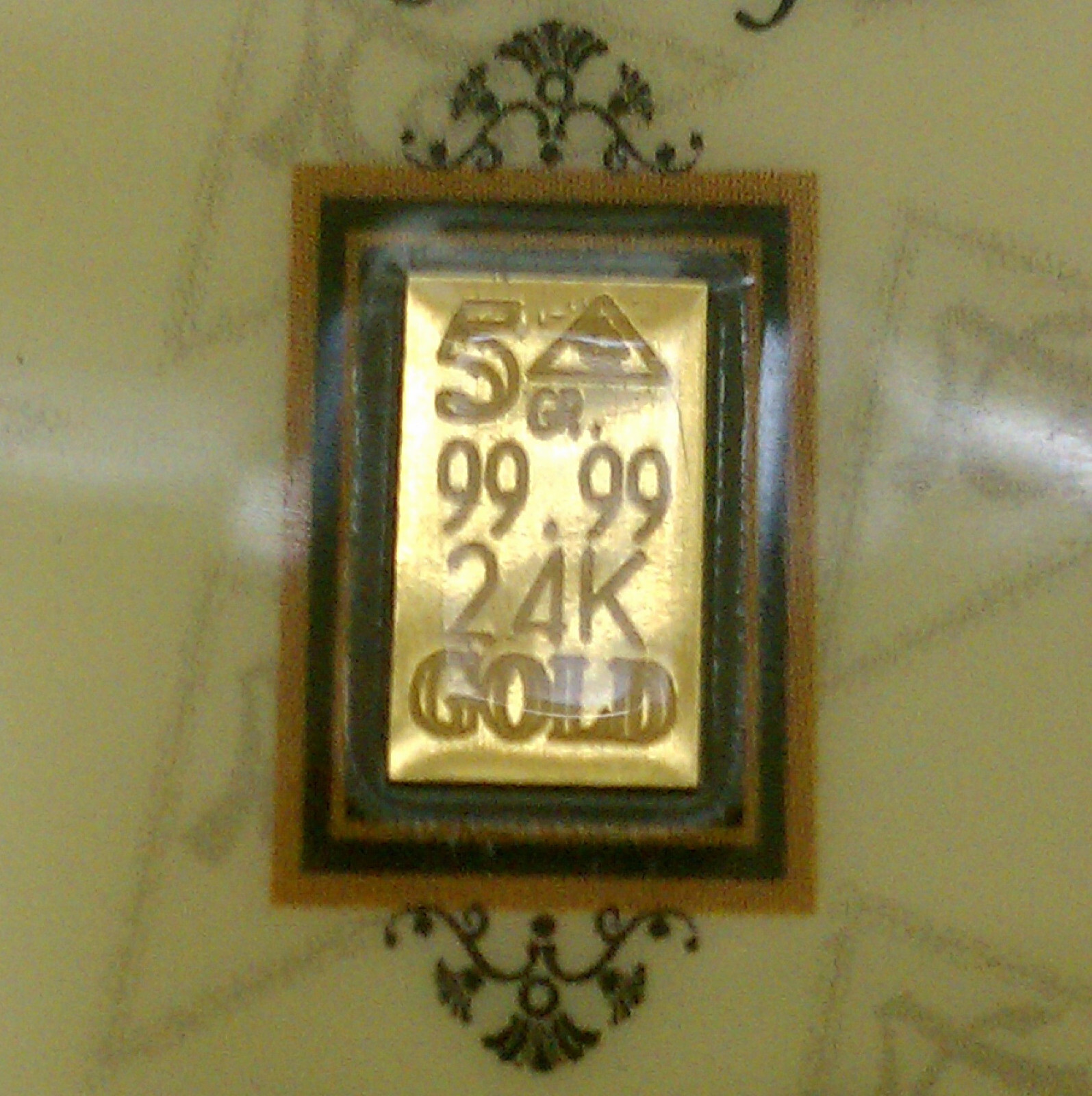 GOLD BAR ACB 24K SOLID BULLION 5GRAIN 99.99 FINE Au WITH CERTIFICATE