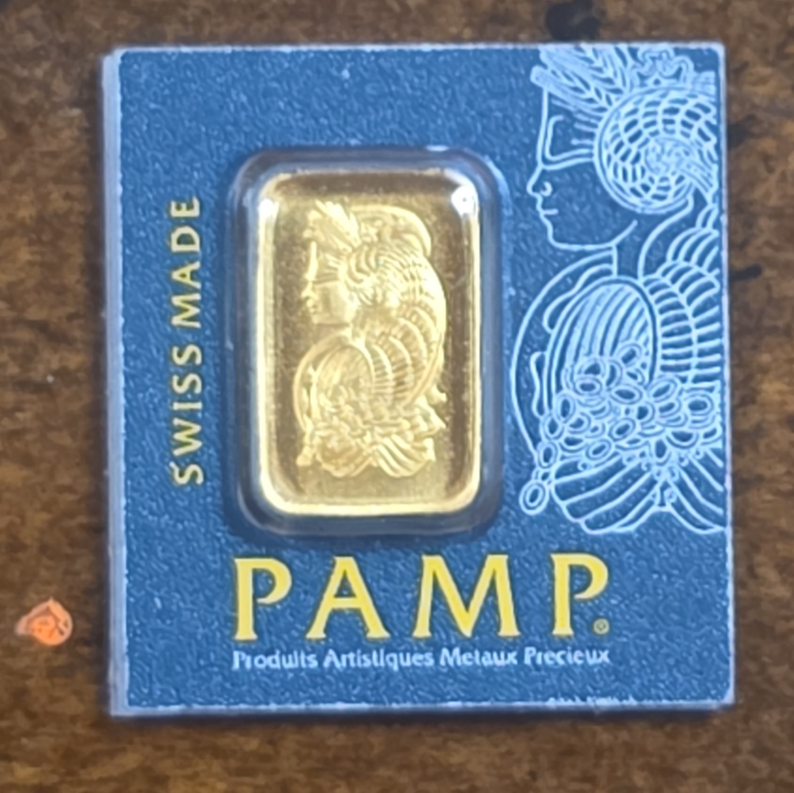 PAMP Suisse Lot of 2 1g Gold Bars 0.9999 Fine Veriscan in Assay