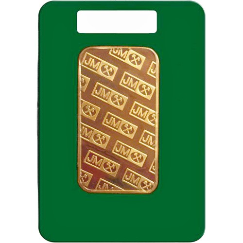 1 oz Johnson Matthey Gold Bar (Varied Design w/ Assay)