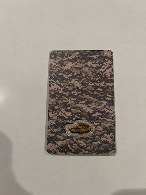 1/1000 oz .999 Gold 2026 USA Eagle Army Card Fractional Gold Bar Bullion – Tank