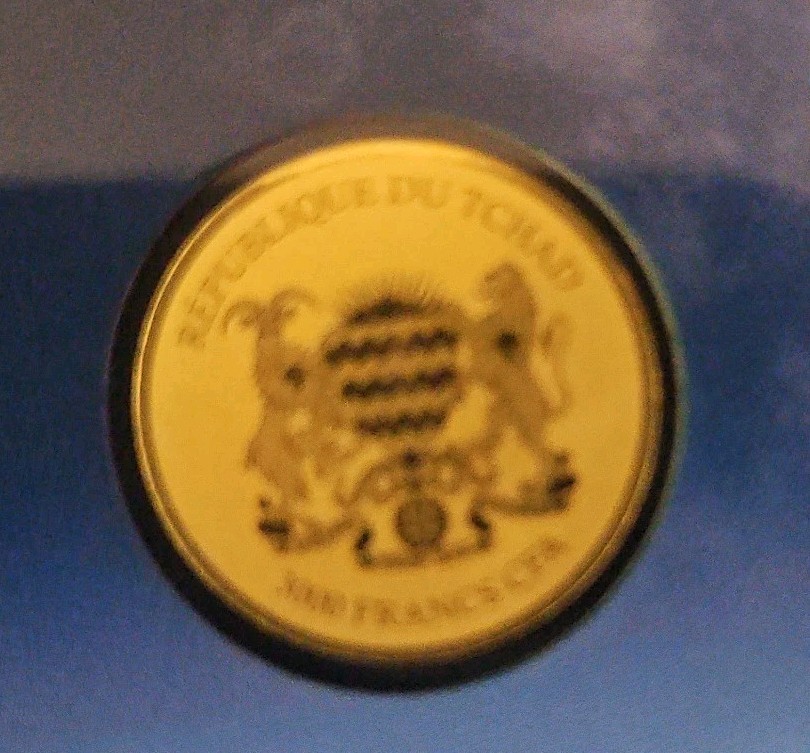 MOONLANDING 1/1000 Oz Gold Coin 3000 Francs Chad 2024