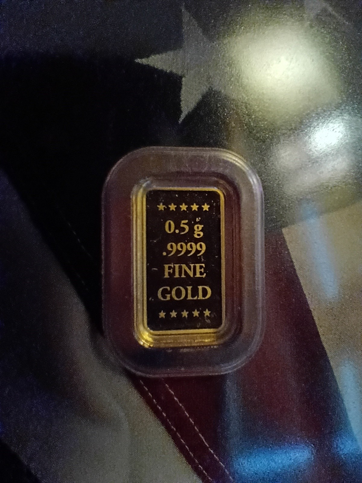 UNIQUE! 45th & 47th President 0.5g Pure Gold Bar .9999 USA. 1/2g Gold Bar.