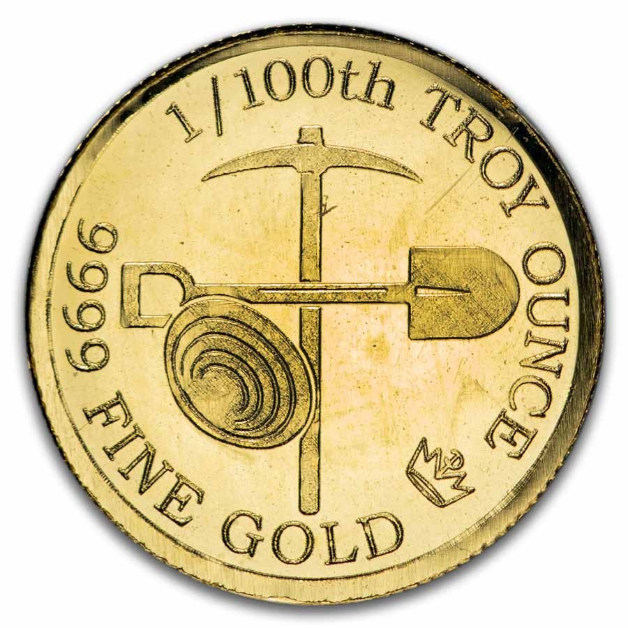 1/100 oz Gold Round: Gold Prospector – MPM