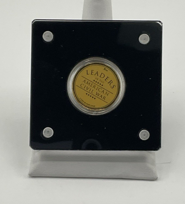 1/1000 OZ .999 GOLD AMERICAN MINT LEADERS OF CIVIL WAR HANCOCK