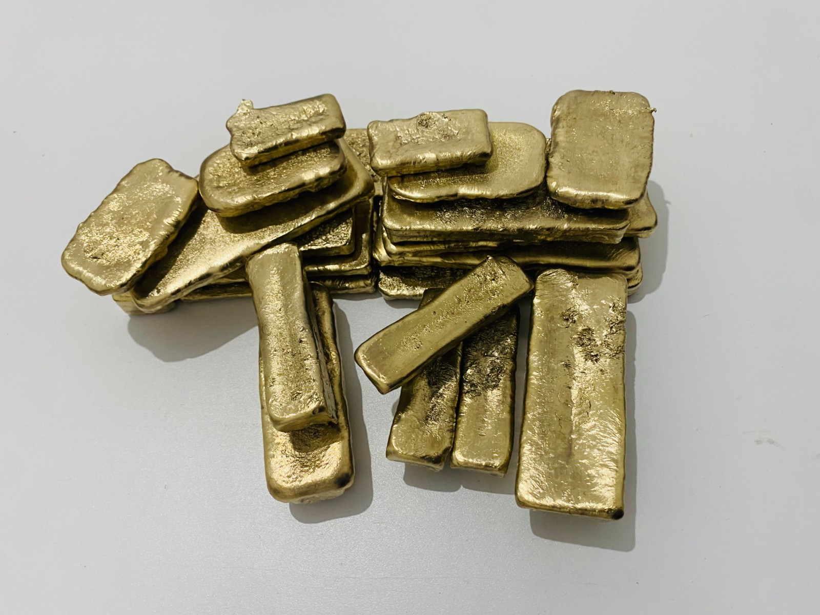 350 Grams Scrap Gold Bar For Gold Recovery Melted Different Computer Coins Pins