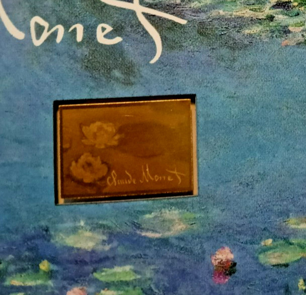 The world of art meets pure gold with Claude Monet Water Lilies 1/1000th OZ