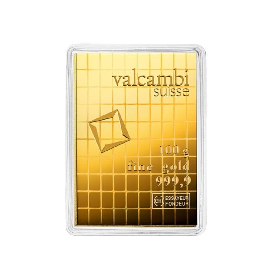 Valcambi Suisse 100-g .9999 Fine Gold CombiBar 100 x 1-g