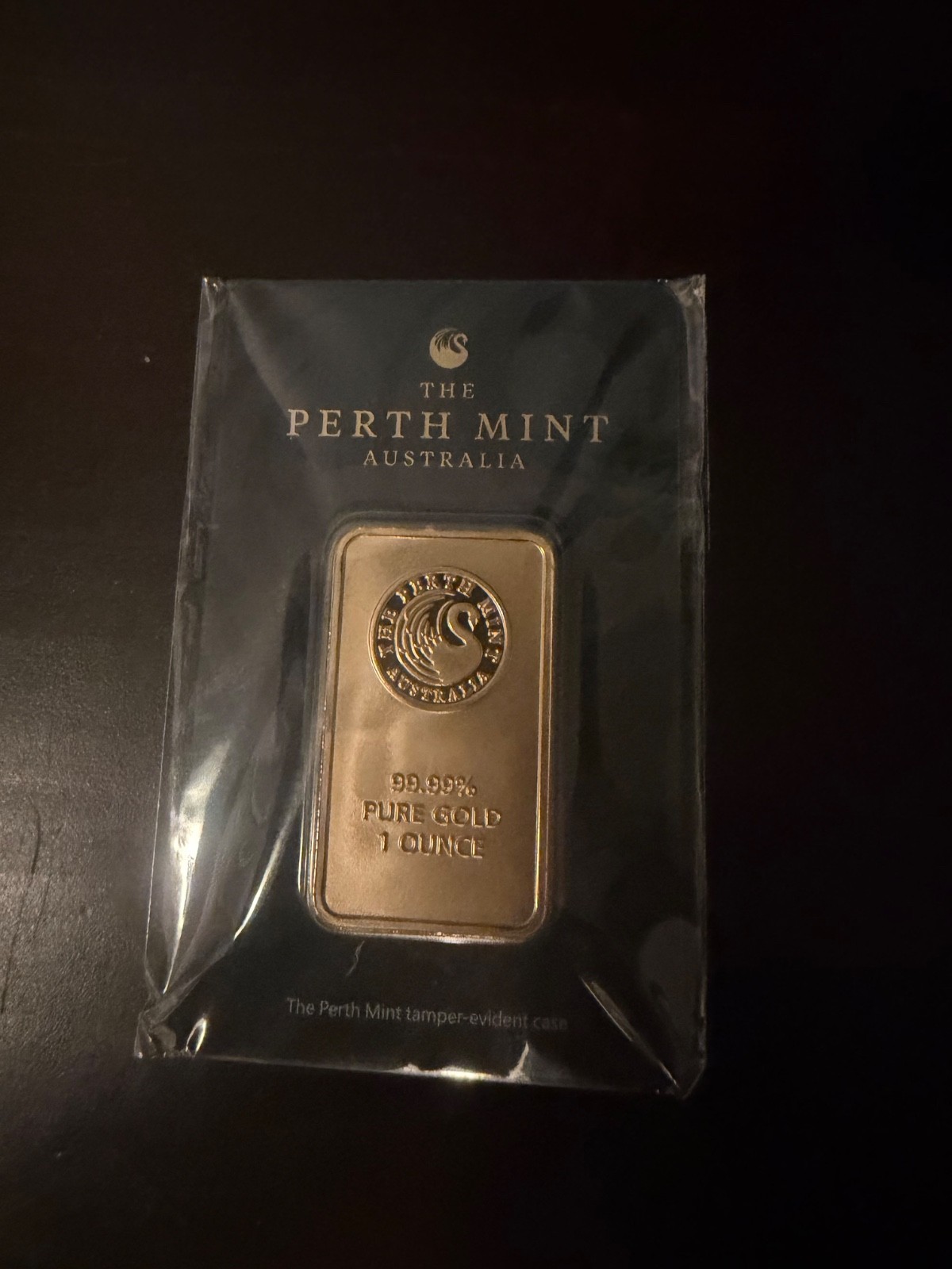 Perth Mint 1 oz Gold Bullion Bar .9999 Fine Gold in Assay Card Serial Numbered
