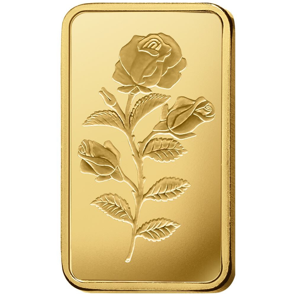 1 oz Gold Bar – PAMP Suisse – Rosa – 999.9 Fine in Sealed Assay