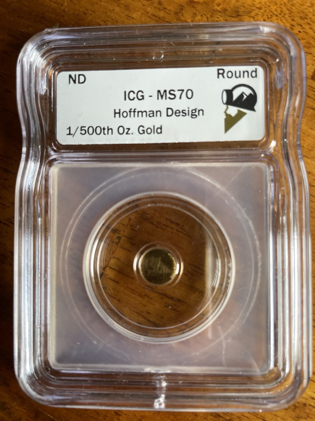 1 / 500 Oz Gold ICG MS 70 Hoffman Design