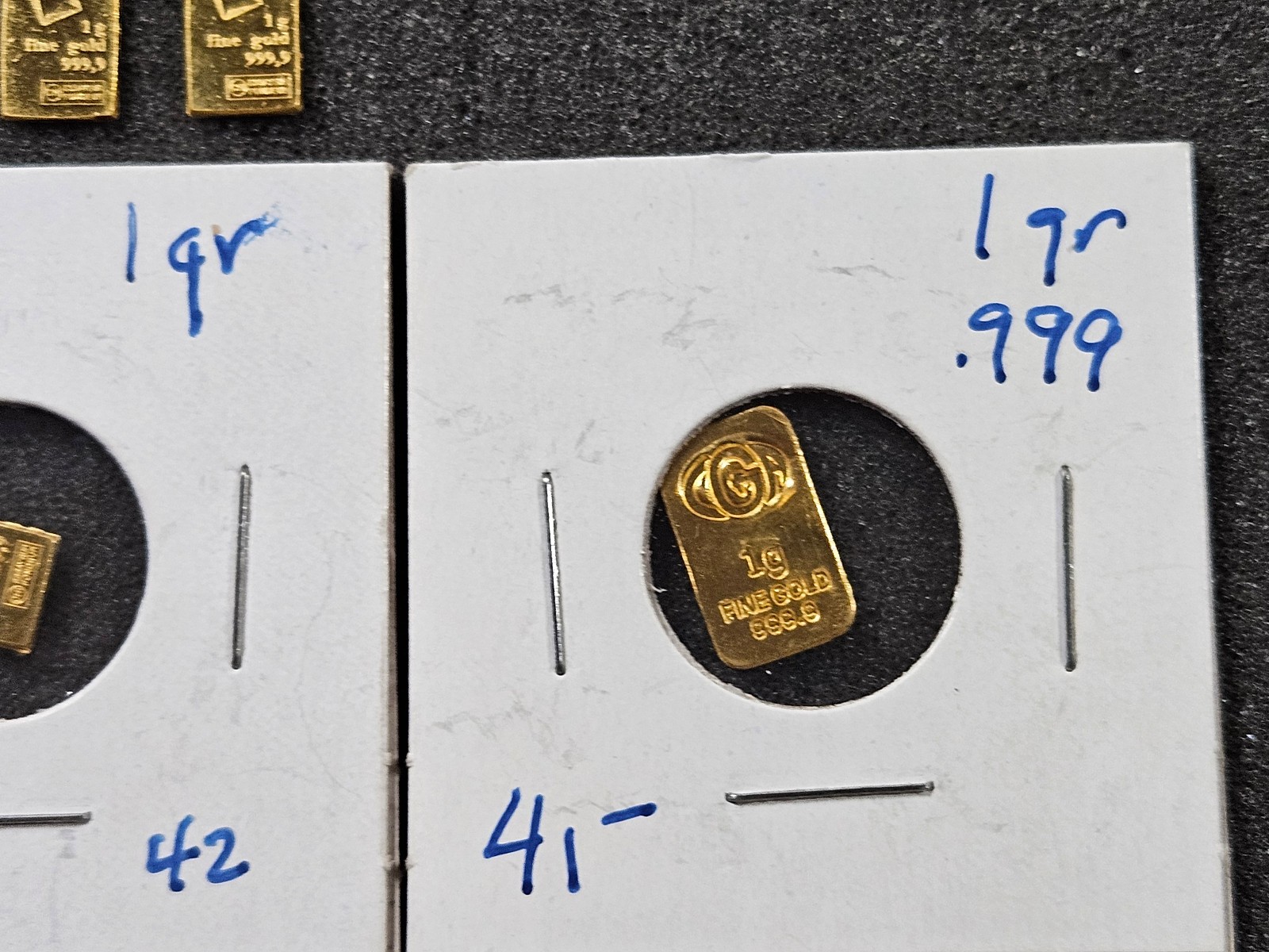 🌟(14) 1 gram Valcambi Pamp IGR et al Suisse Gold Bars 999.9 Gold, 14 g Total