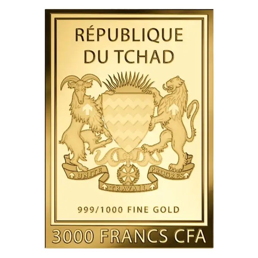 Self-Portrait Albrecht Durer 1/1000 Oz 24k Gold 999 Coin card 3000 Francs 24k