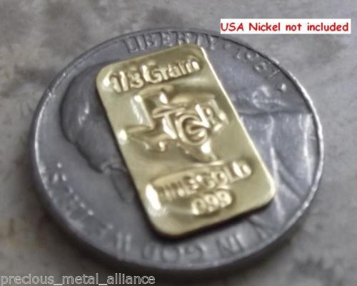 GOLD 24K PURE BULLION 10 BARS of one third GRAM 999 FINE INGOT LOT SAVE SAVE !!